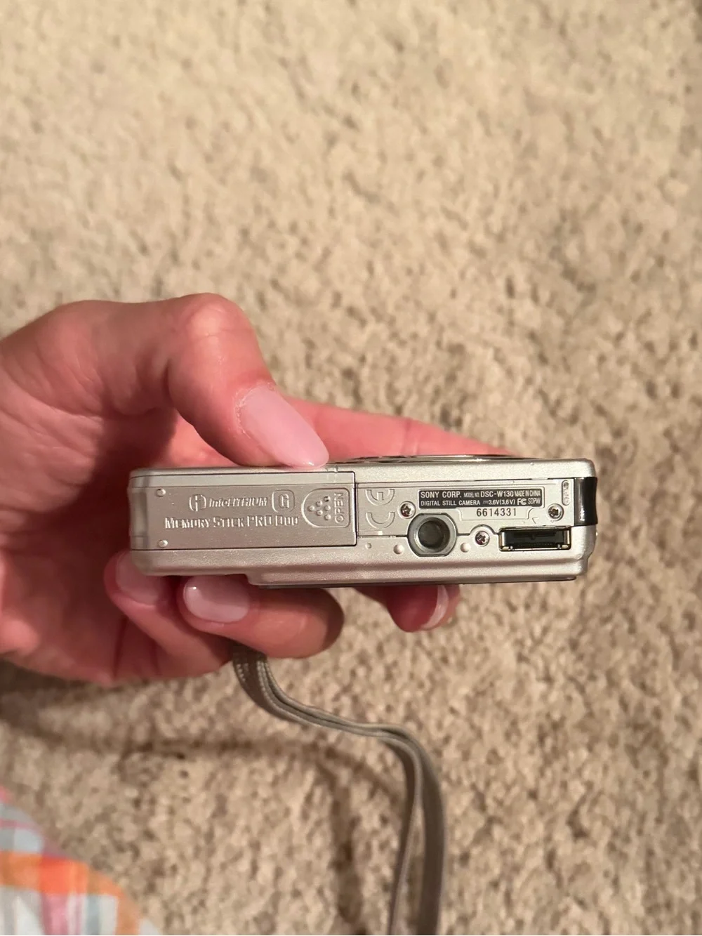 Vintage Sony Silver Cyber-shot Digital Camera